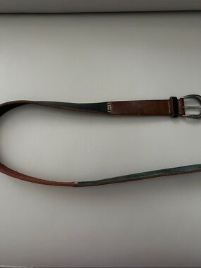 GAP Kids Leather Belt with Silver Buckle
